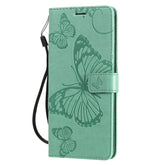 3D Butterflies Embossing Pattern Horizontal Flip Leather Case with Holder & Card Slot & Wallet